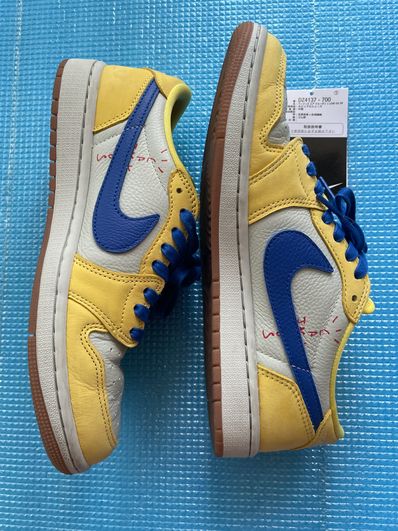 Travis Scott × Nike Women's Air Jordan 1 Retro Low OG "Canary"