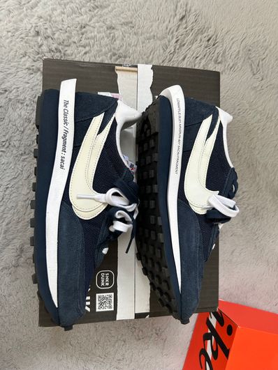 Fragment × sacai × Nike LD Waffle "Blackended Blue"