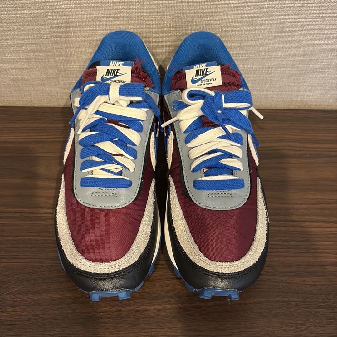 UNDERCOVER × sacai × Nike LD Waffle "Night Maroon/Pale Ivory-Ground Grey-Team Royal"