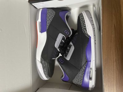 Nike Air Jordan 3 Retro "Black/Court Purple"