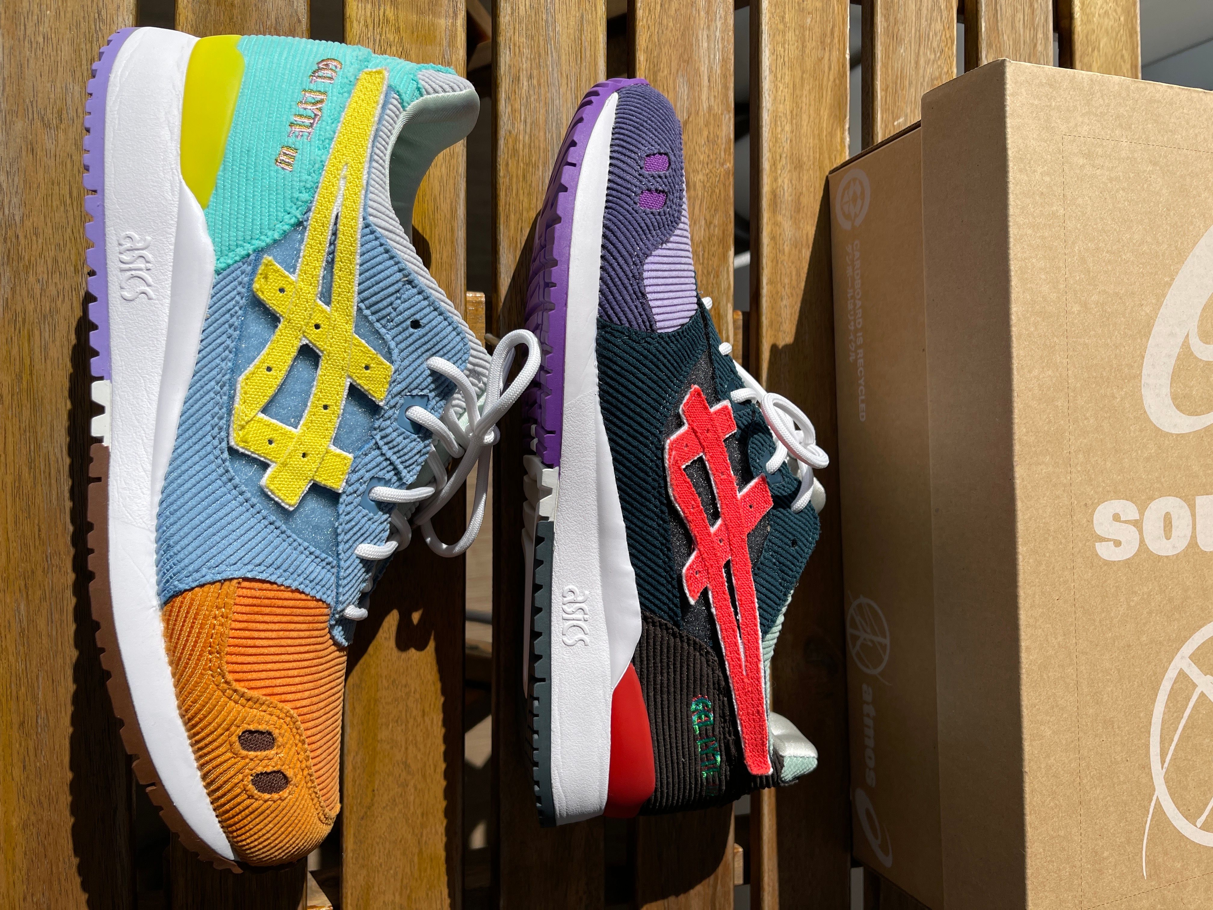 Sean Wotherspoon × atmos × Asics Gel-Lyte 3 OG "Multi" (with White Stripe)