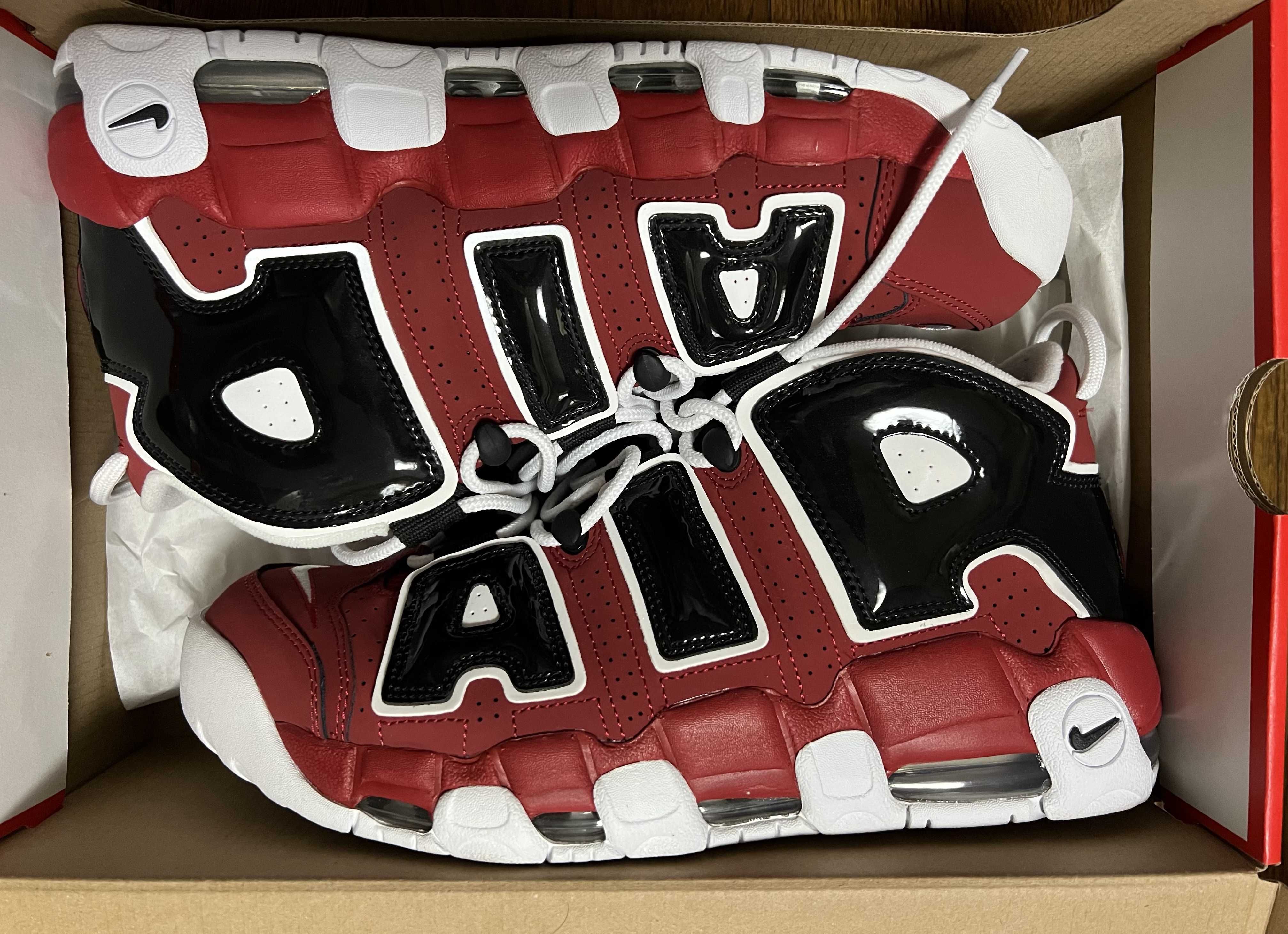 Nike Air More Uptempo ’96 "Black and Varsity Red" (2021) 