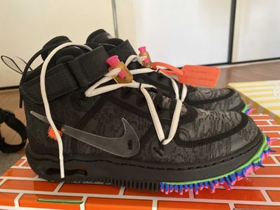 Off-White × Nike Air Force 1 Mid "Black"