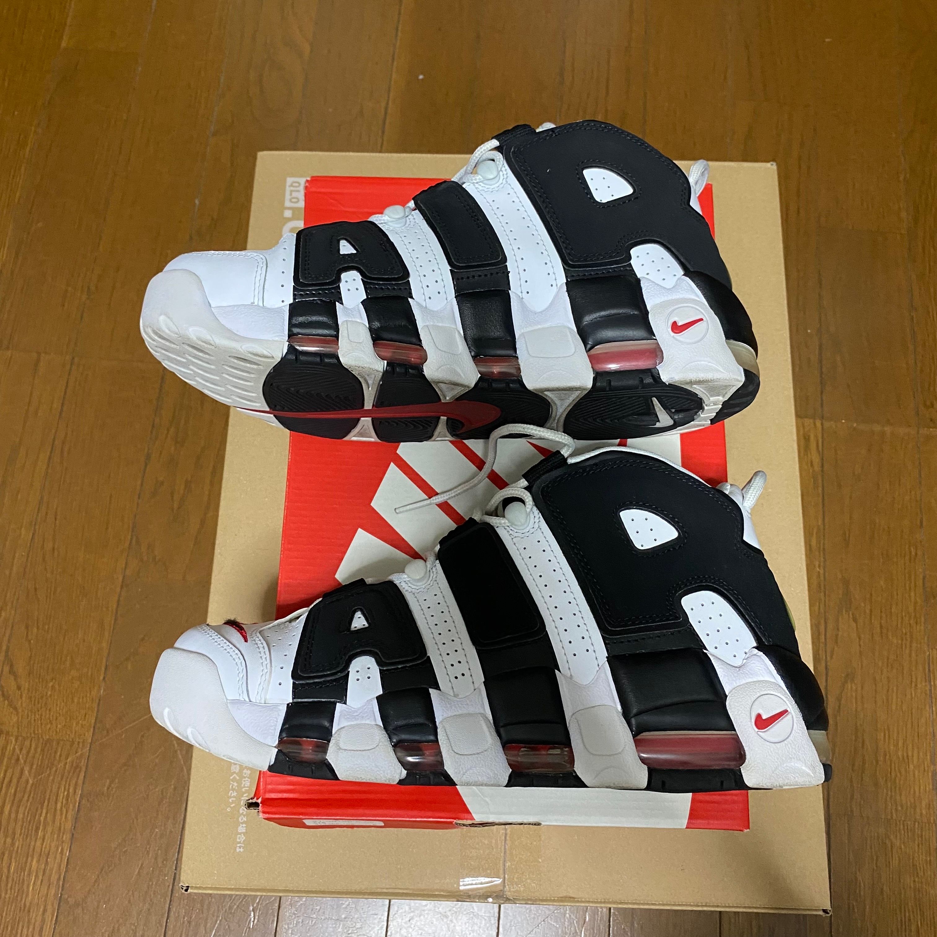 Nike Air More up Tempo "White/Black/University Red"(~2018)