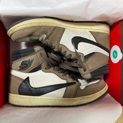 Travis Scott × Nike Air Jordan 1 Retro High OG TS SP "Sail/Dark Mocha"