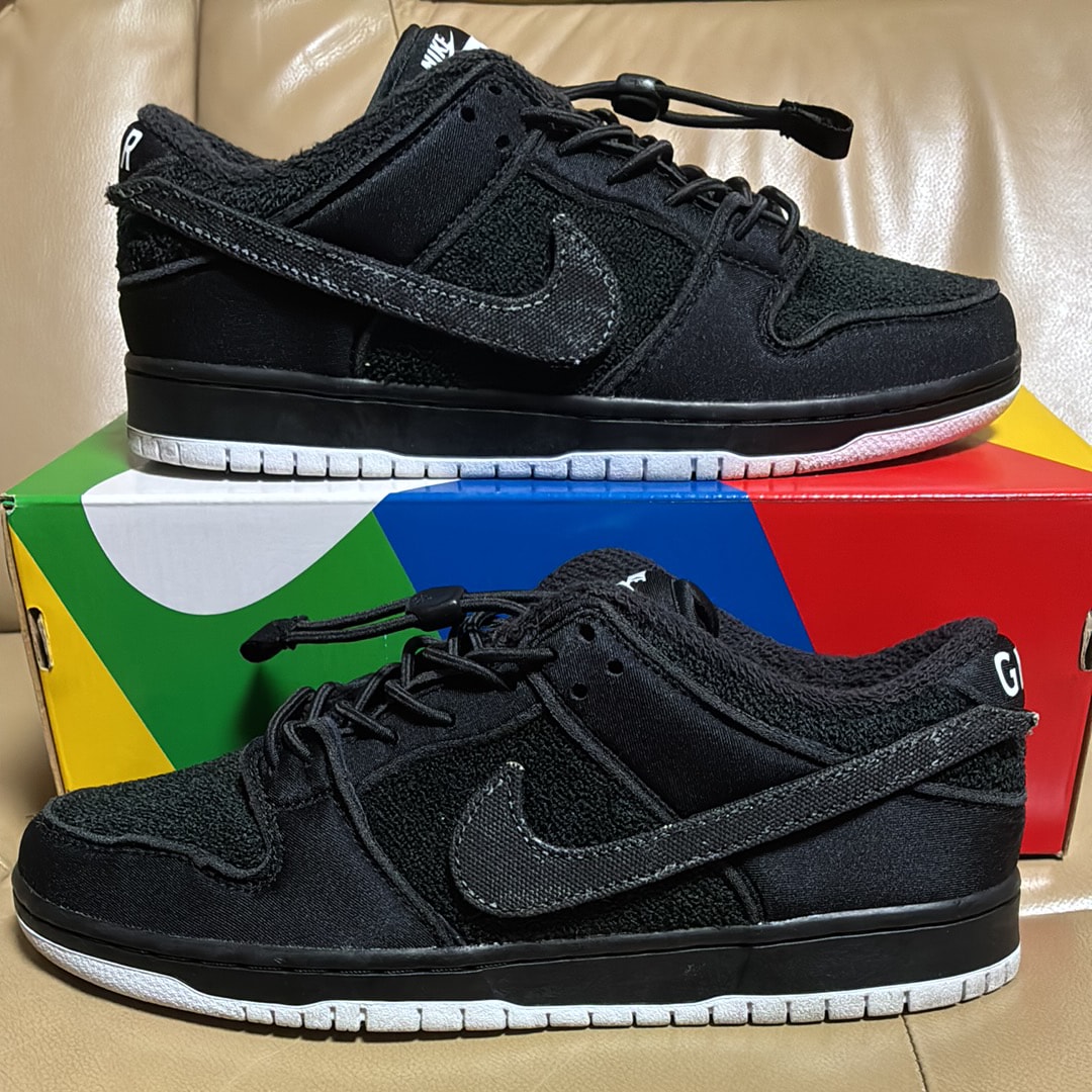 Gnarhunters × Nike SB Dunk Low "Black/White"