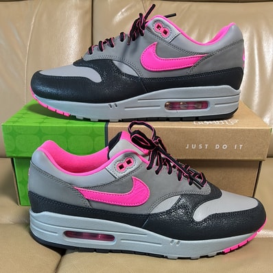 HUF × Nike Air Max 1 "Anthracite/Pink Pow"