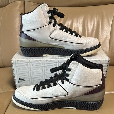 A Ma Maniere × Nike Air Jordan 2 "Airness/Sail and Burgundy"