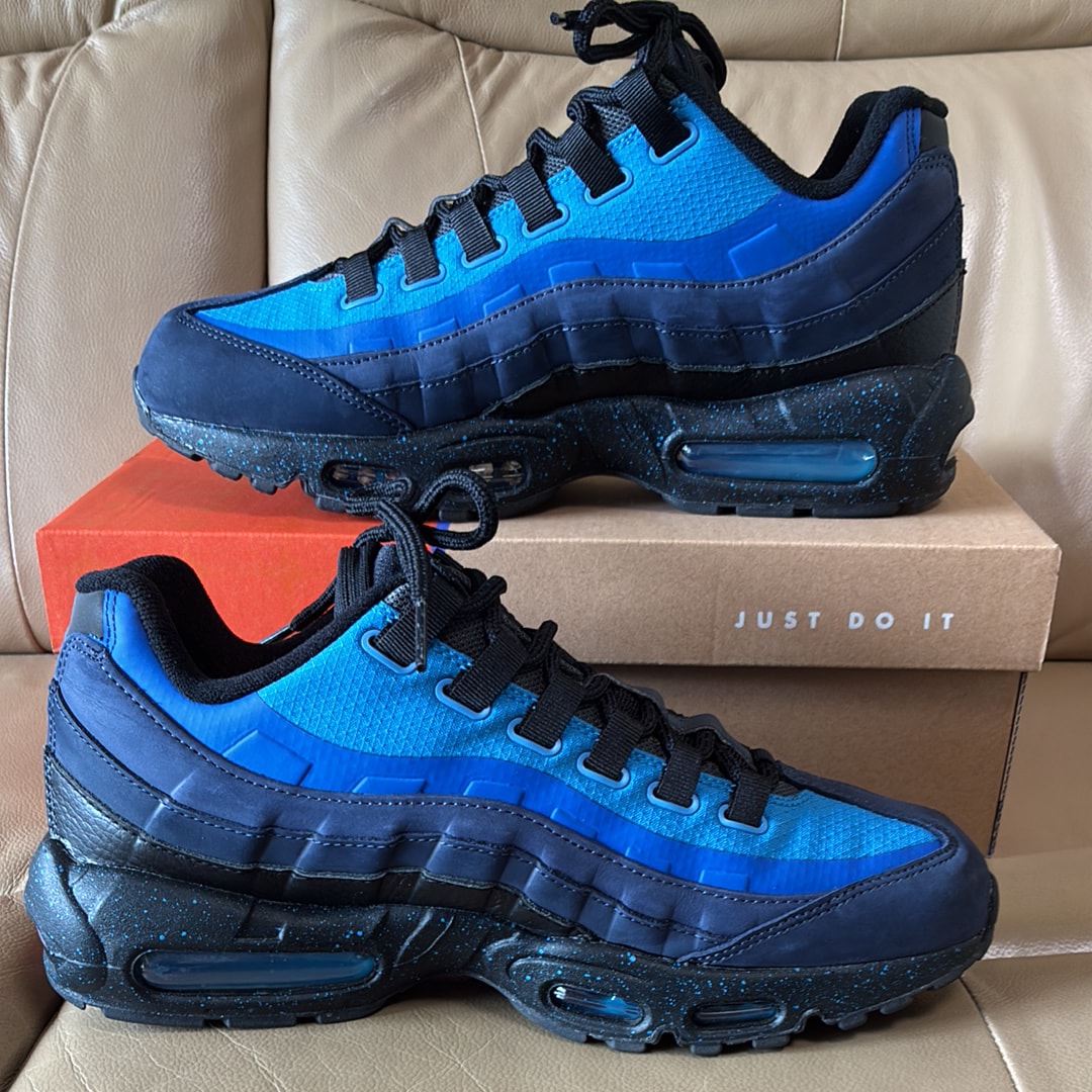 Stash × Nike Air Max 95 "Black and Harbor Blue" (2024)
