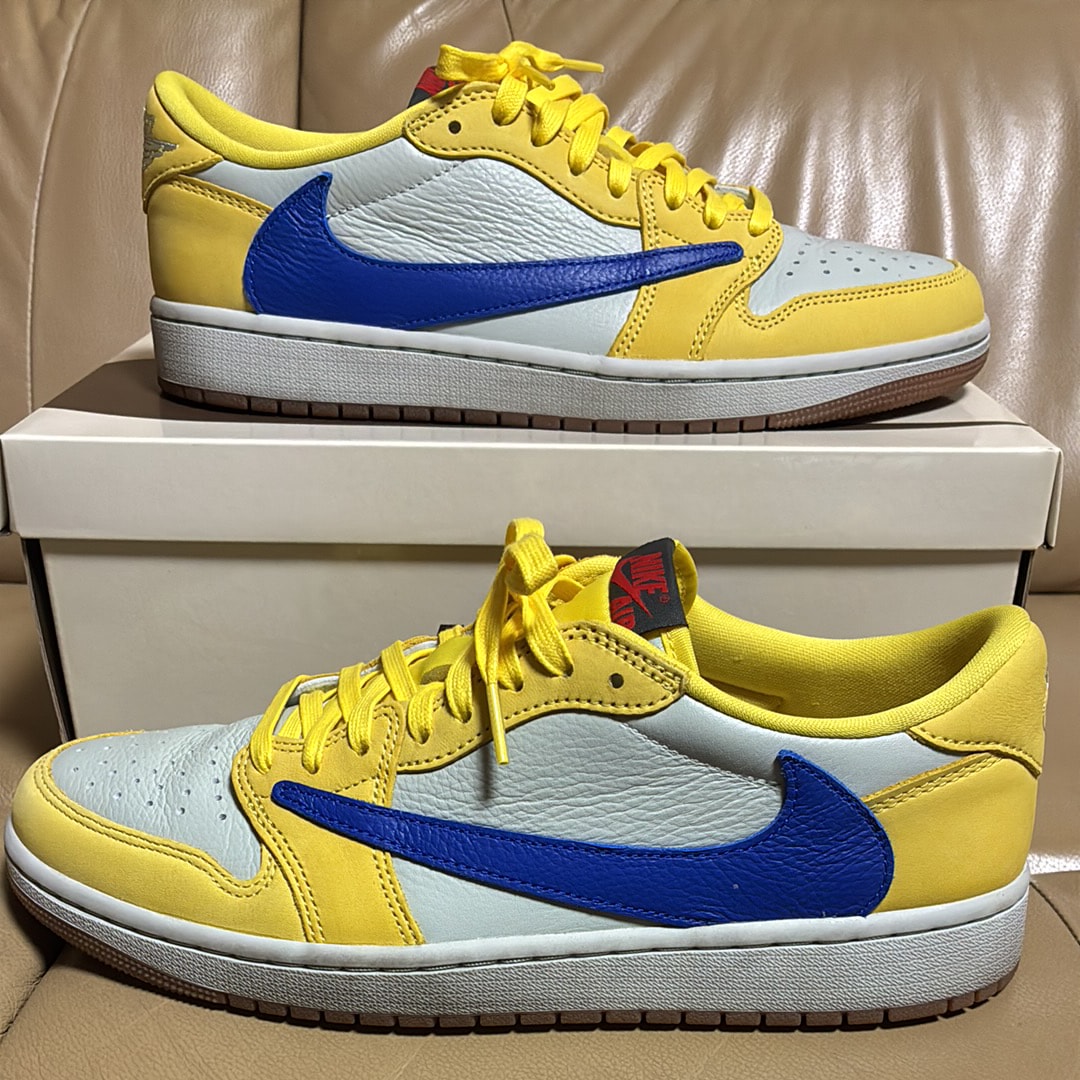 Travis Scott × Nike Women's Air Jordan 1 Retro Low OG "Canary"