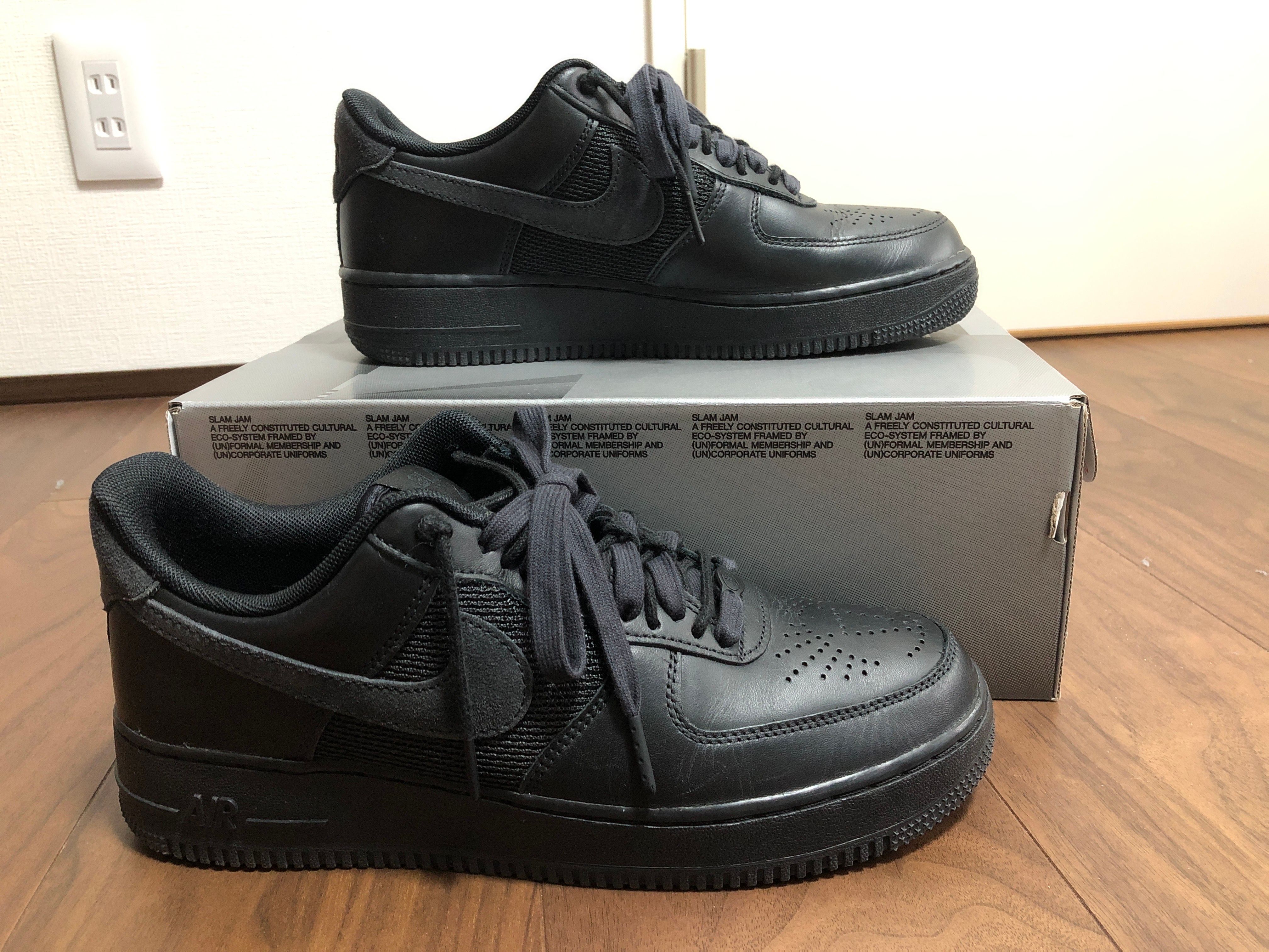 Slam Jam × Nike Air Force 1 Low "Black and Off Noir"
