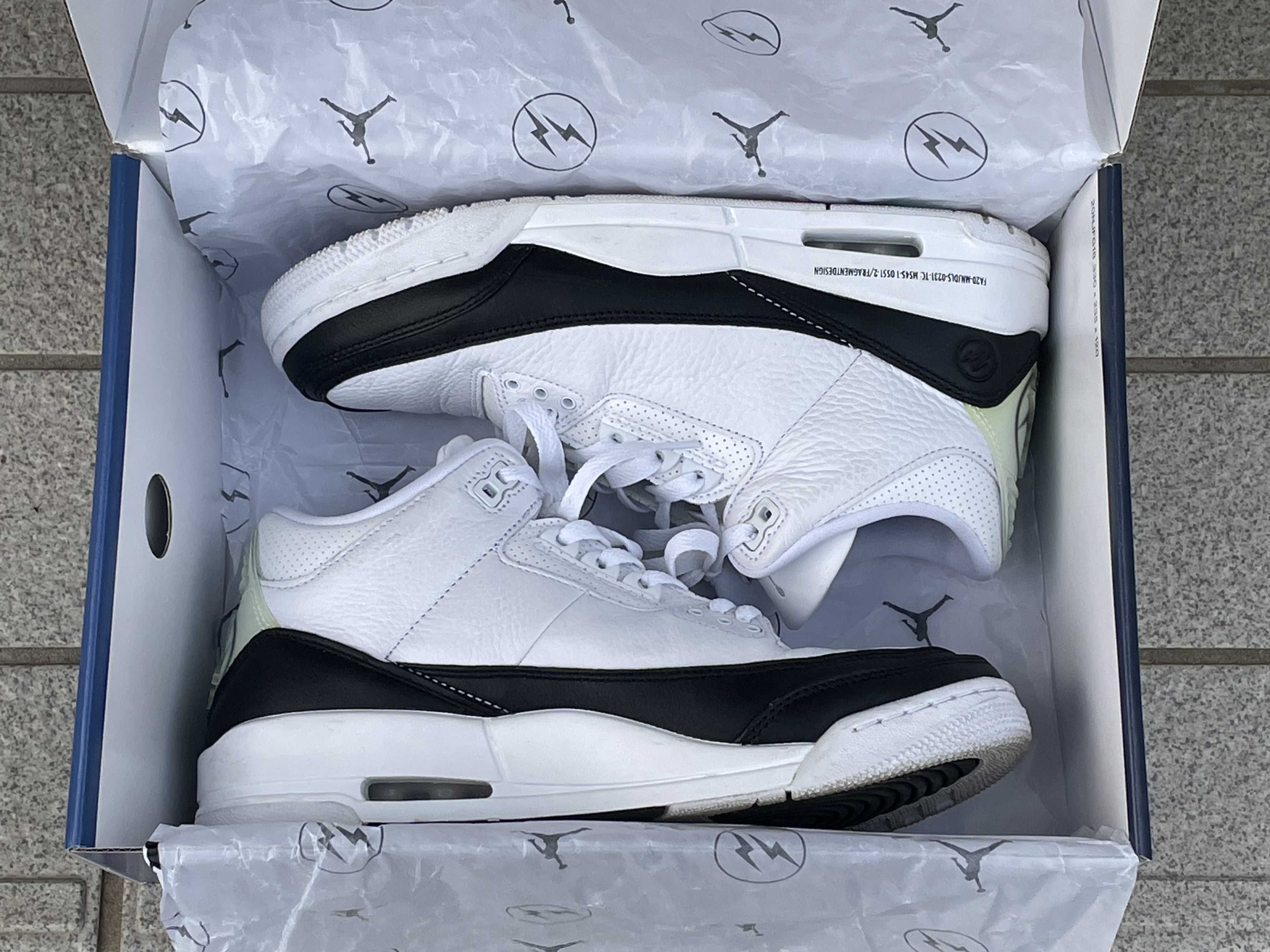 Fragment × Nike Air Jordan 3 "White/Black"