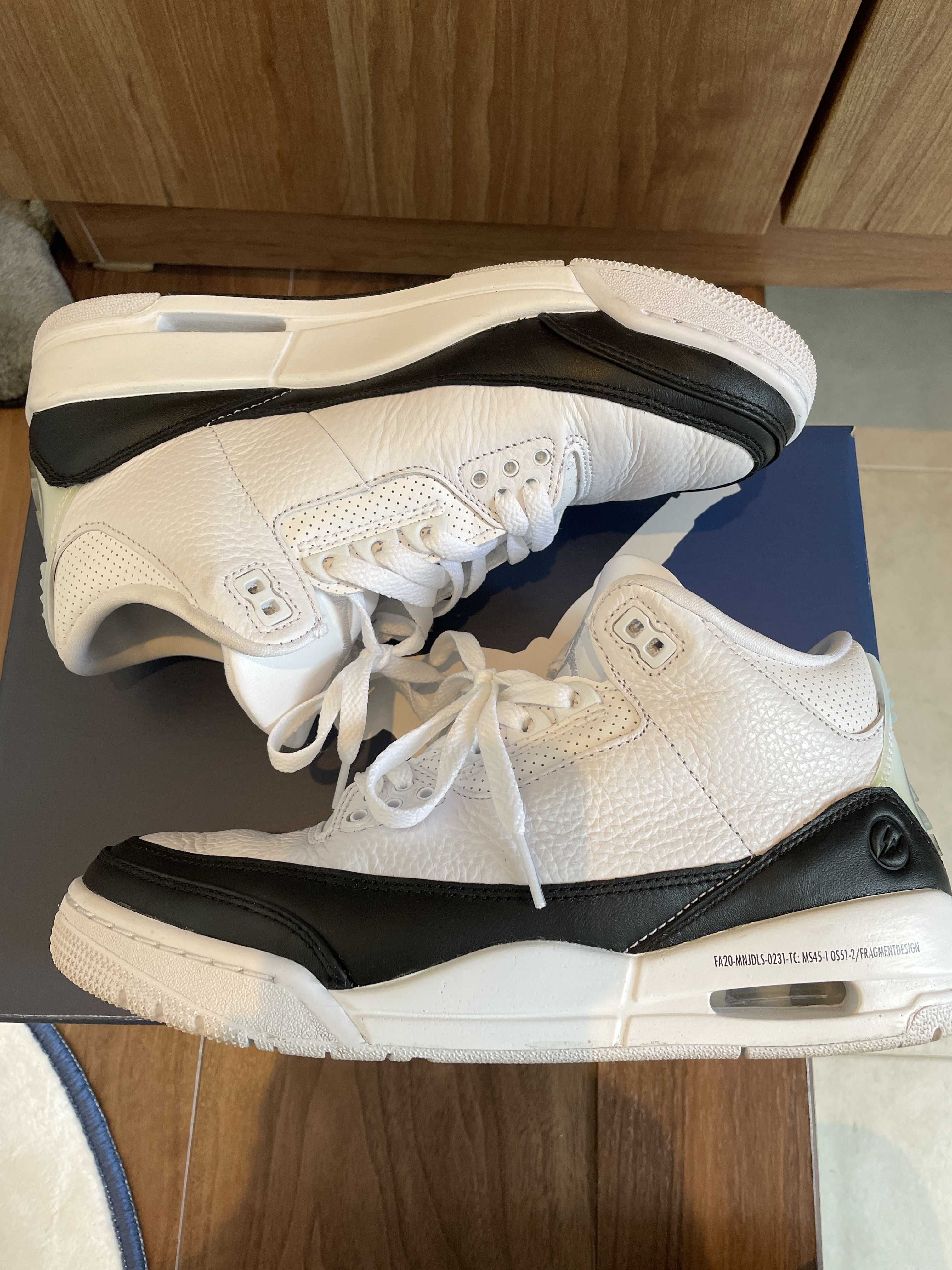 Fragment × Nike Air Jordan 3 "White/Black"