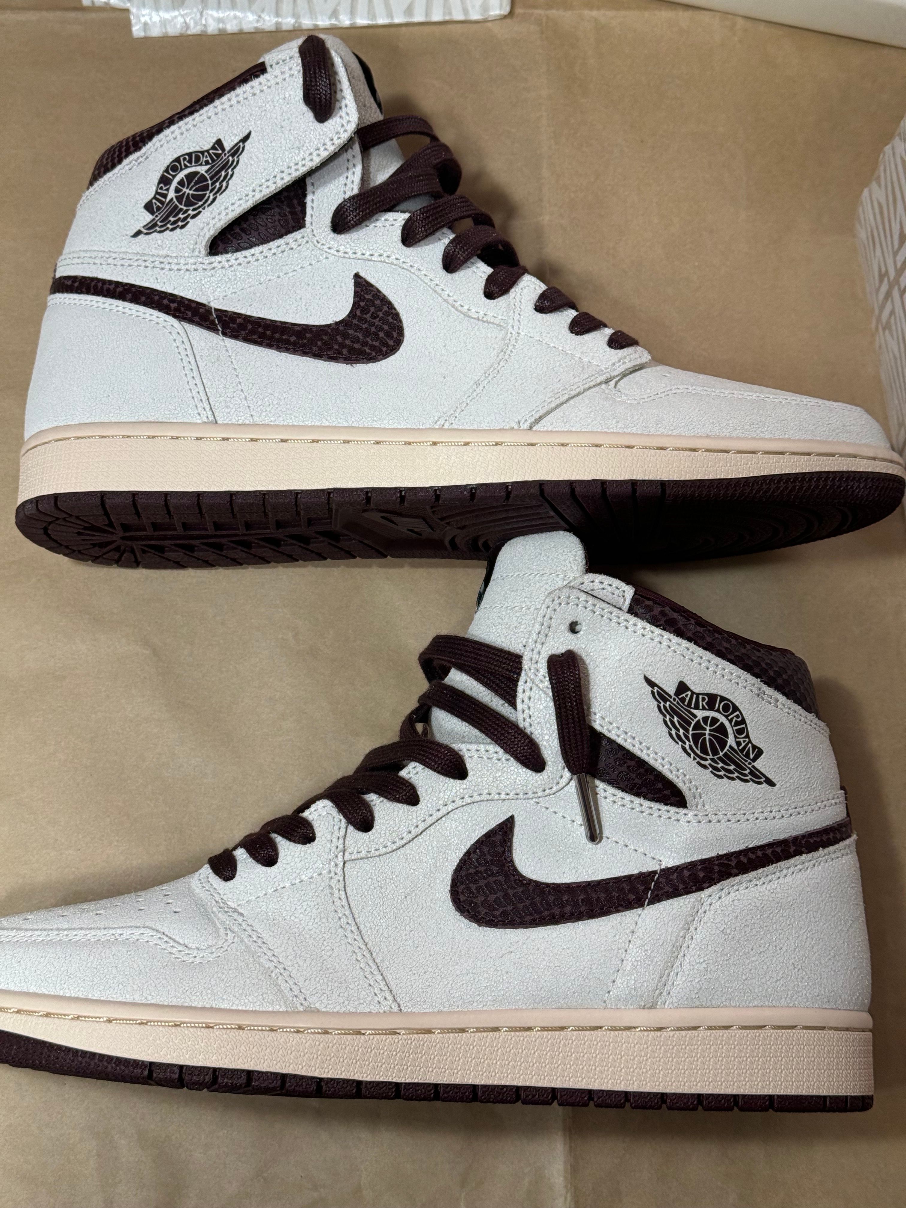 A Ma Maniere × Nike Air Jordan 1 Retro High OG "Sail and Burgundy"