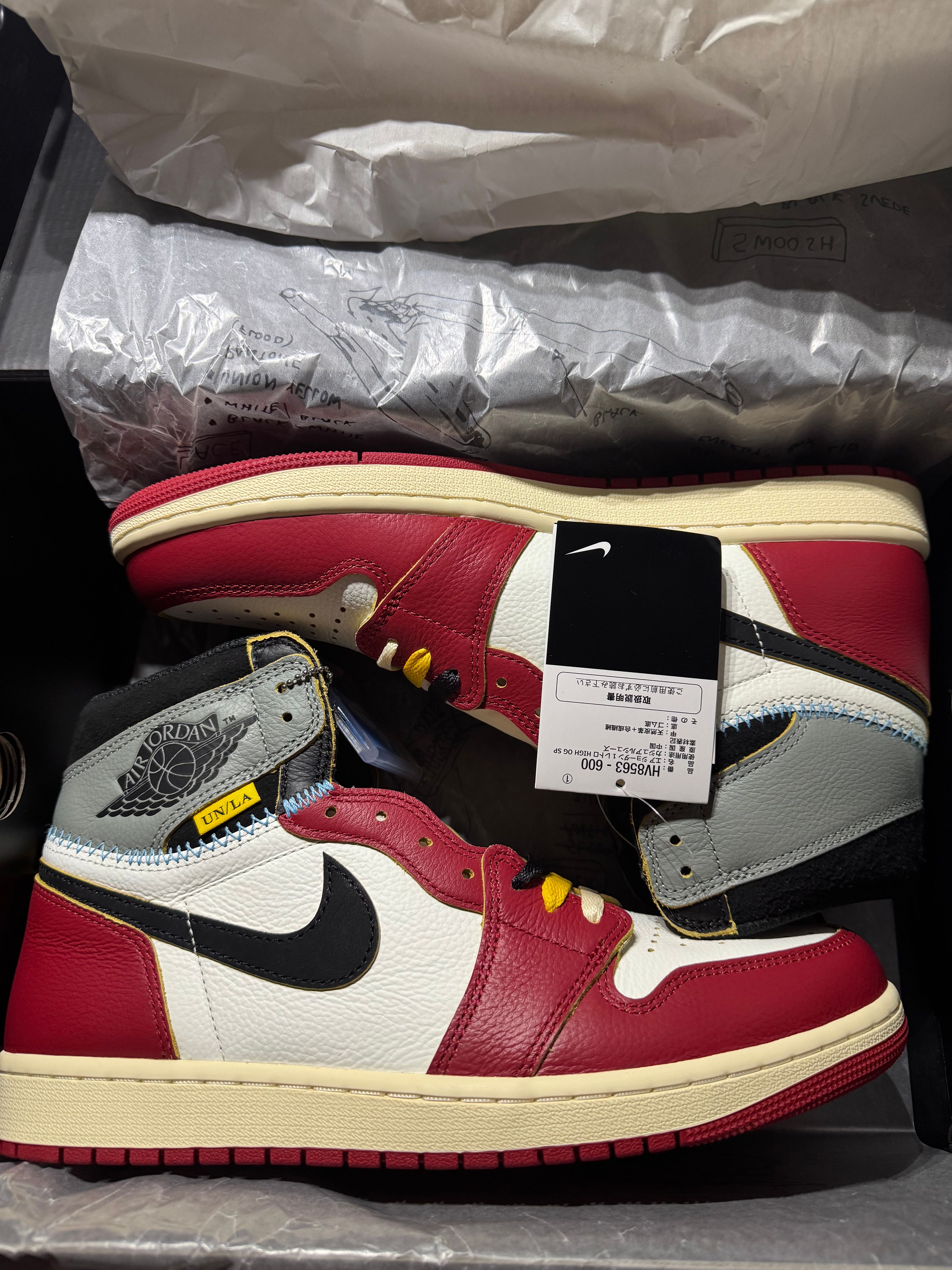 UNION × Nike Air Jordan 1 Retro High OG "Chicago/Shadow"