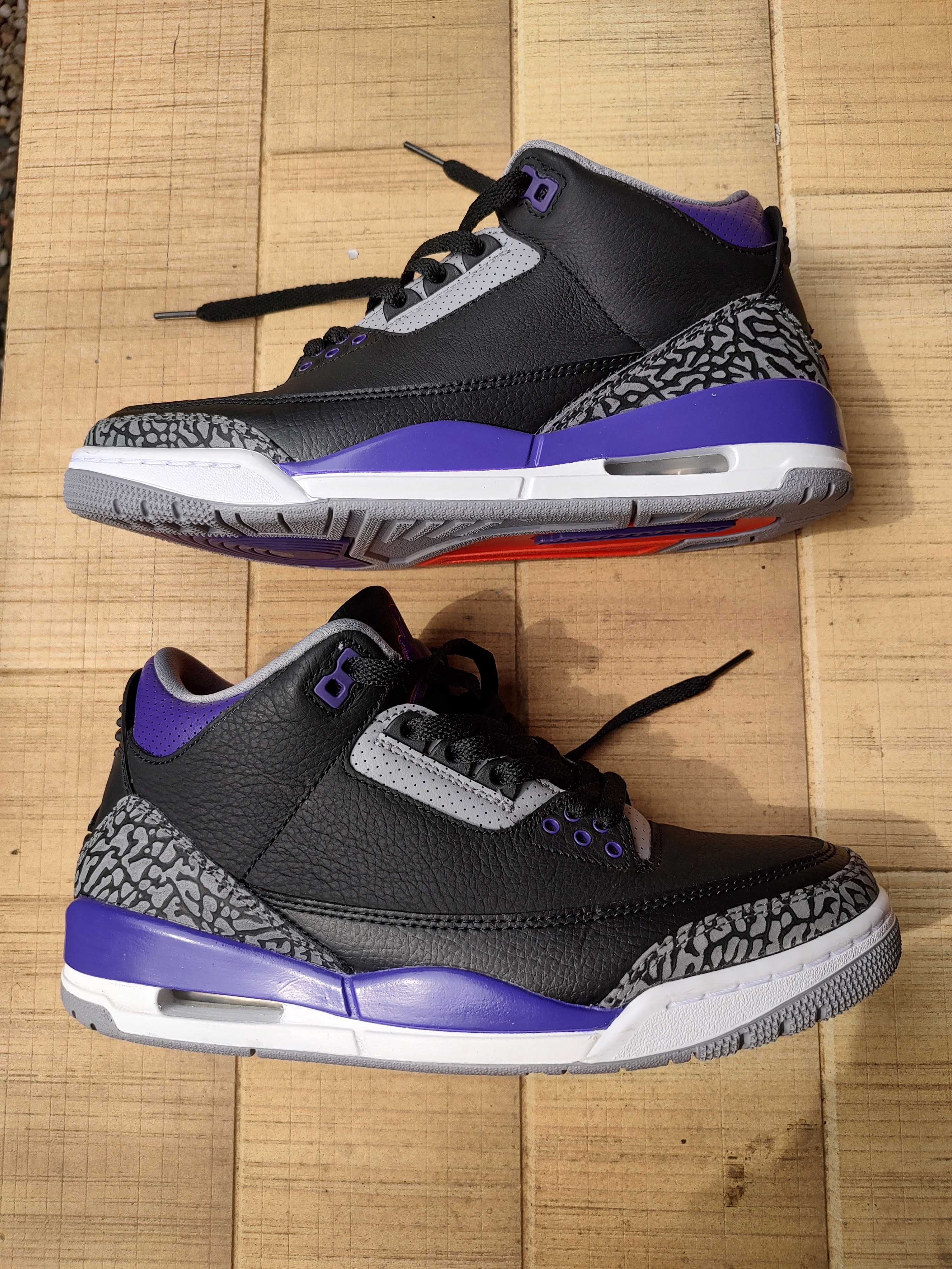 Nike Air Jordan 3 Retro "Black/Court Purple"