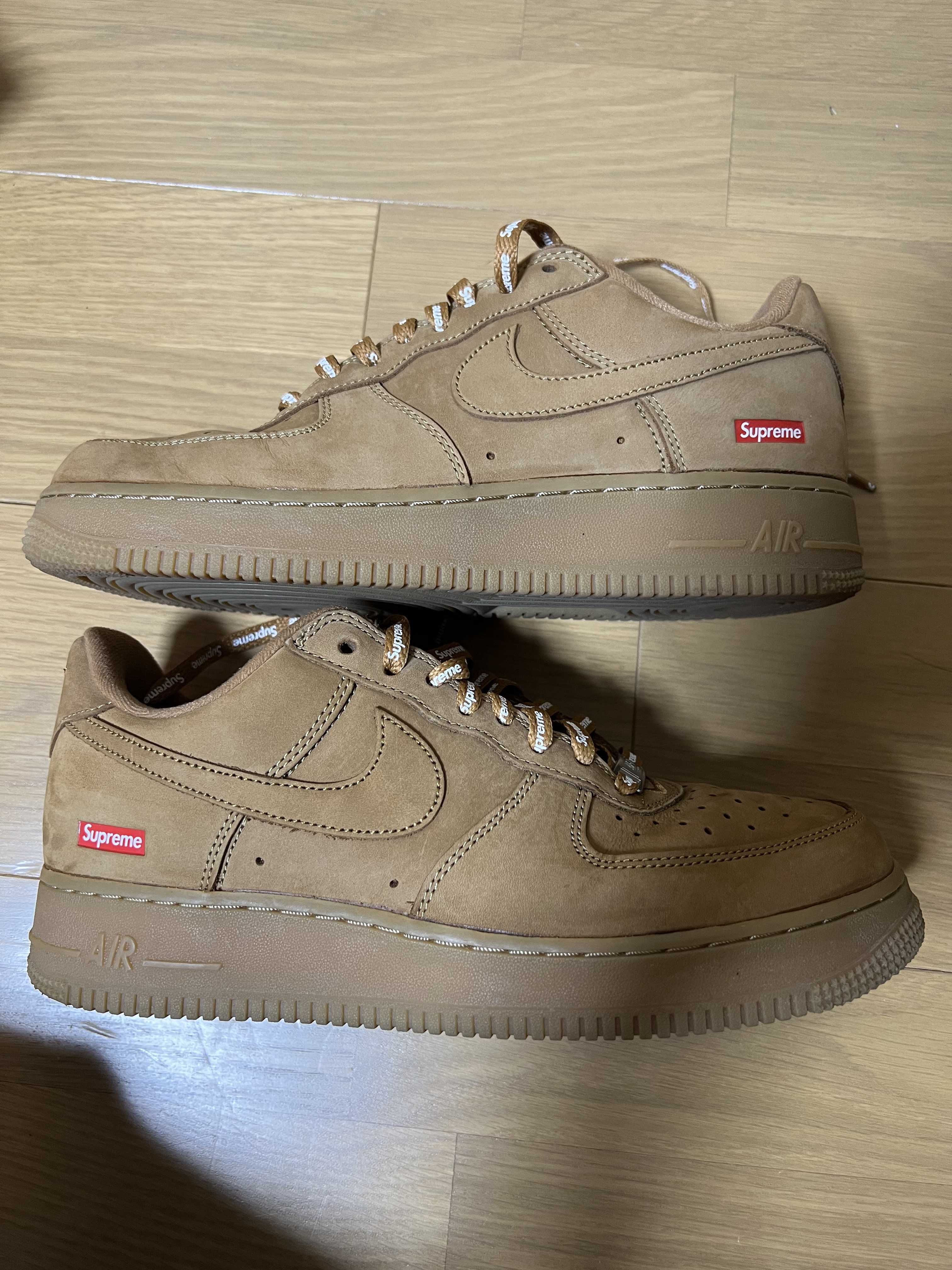 Supreme × Nike Air Force 1 Low "Flax/Wheat"