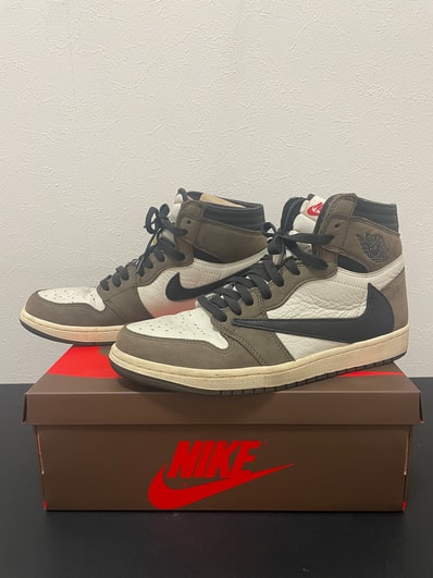 Travis Scott × Nike Air Jordan 1 Retro High OG TS SP "Sail/Dark Mocha"
