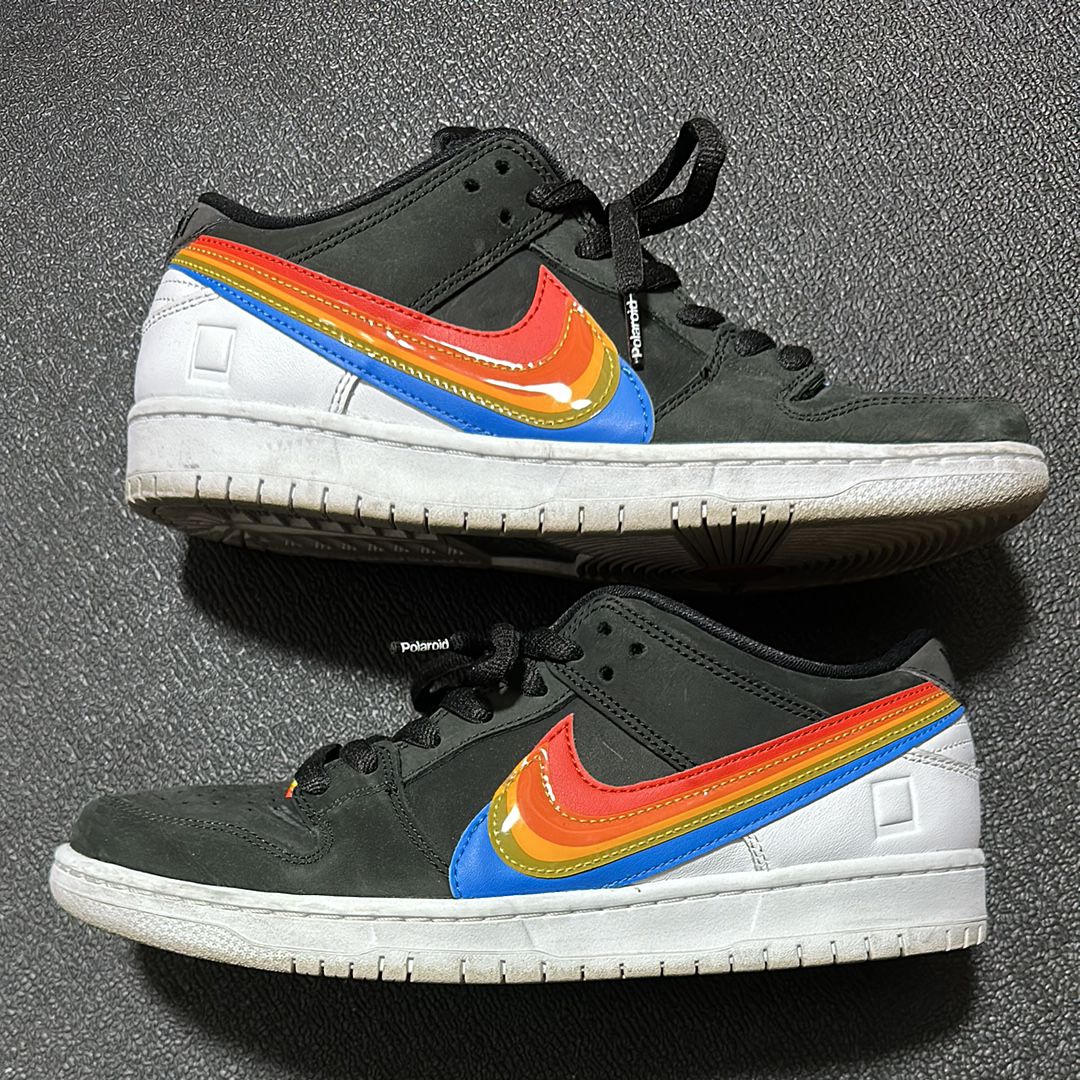 Polaroid × Nike SB Dunk Low Pro QS "Black/White"