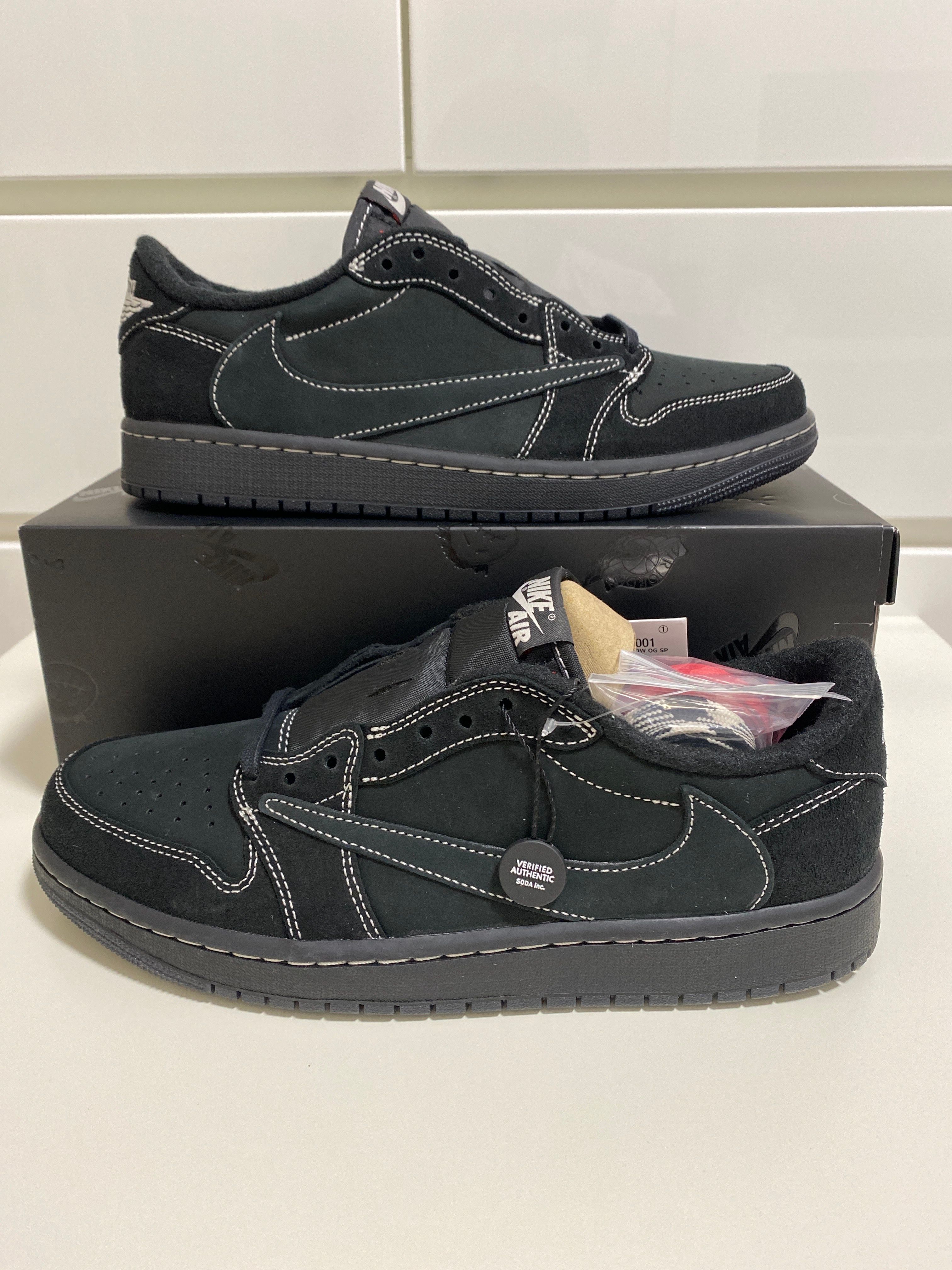 Travis Scott × Nike Air Jordan 1 Low OG SP "Black Phantom"