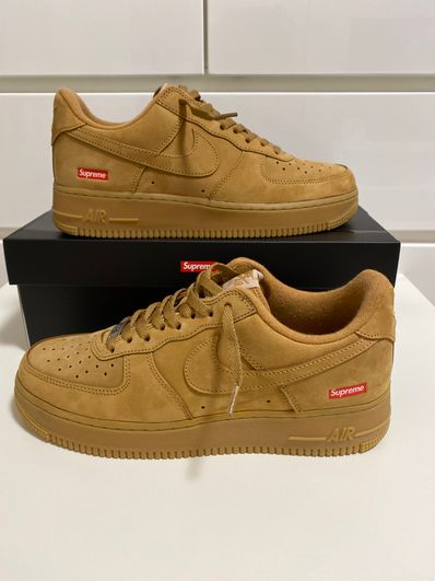 Supreme × Nike Air Force 1 Low "Flax/Wheat"