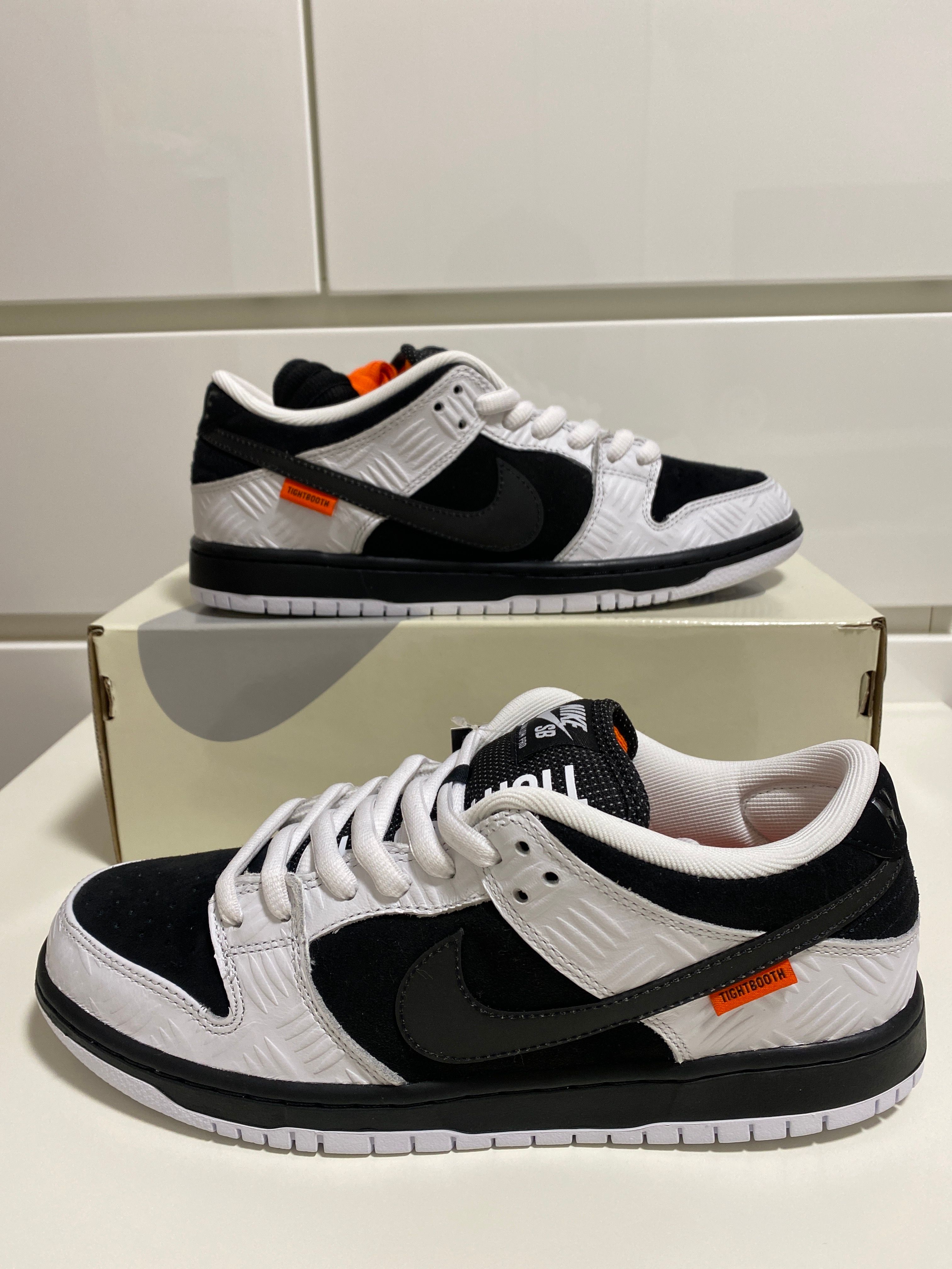 TIGHTBOOTH × Nike SB Dunk Low Pro QS "Black and White"