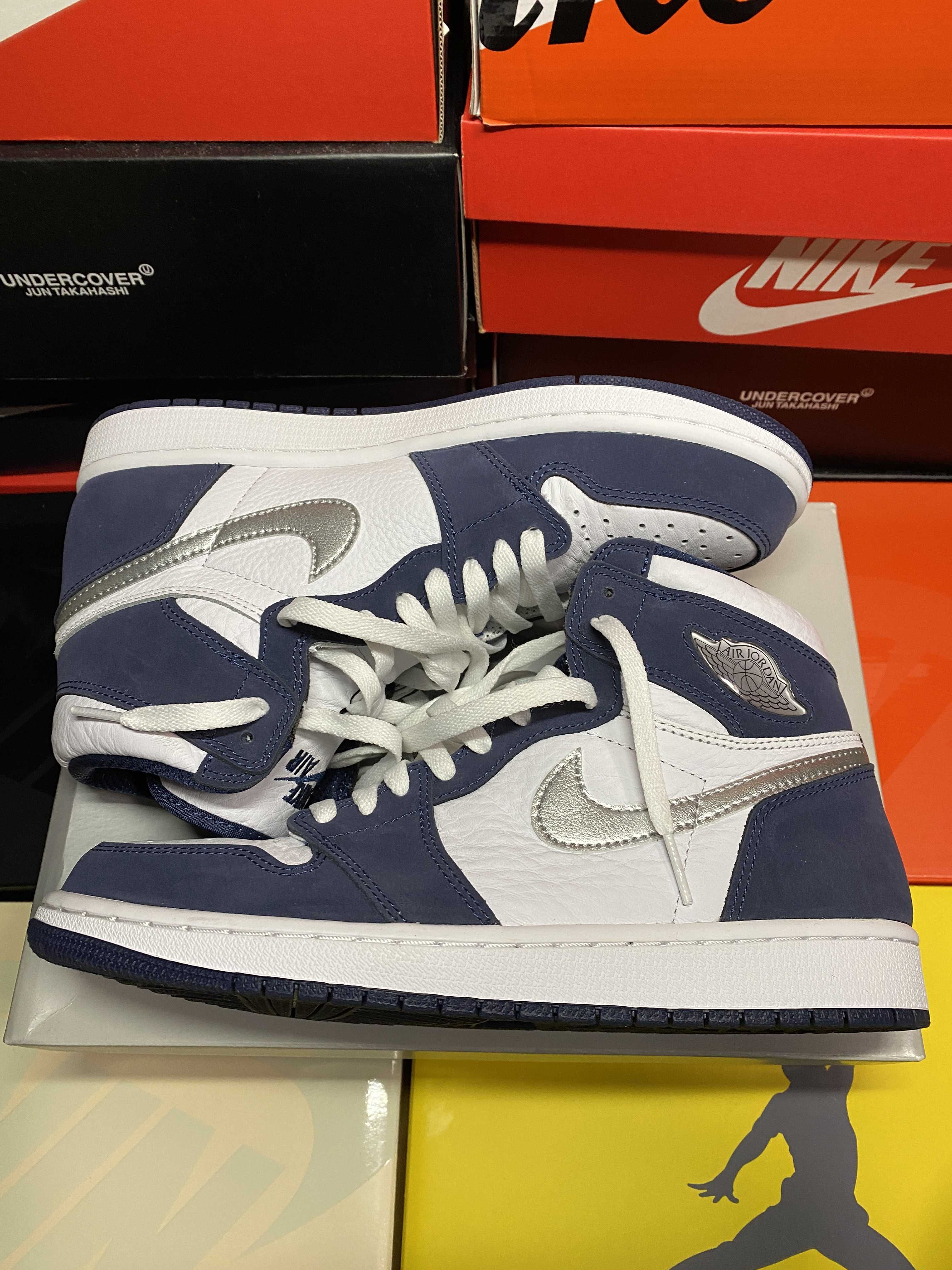 Nike Air Jordan 1 High OG CO.JP "White/Midnight Navy" (2020) (Standard Box)