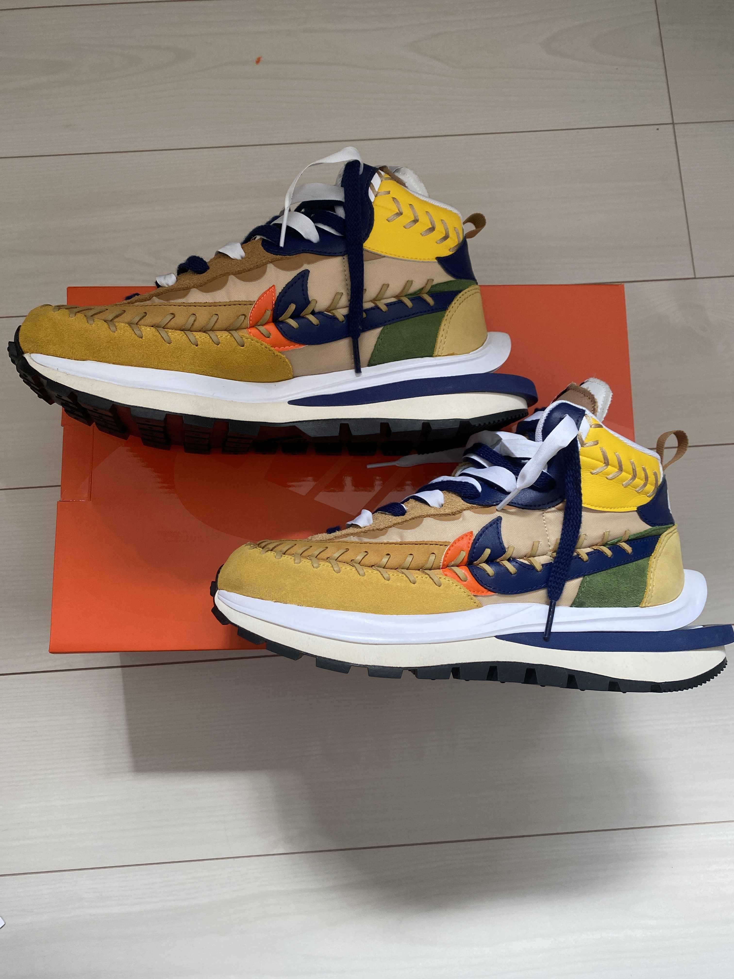 Jean-Paul Gaultier × sacai × Nike VaporWaffle "Sesame/Multi Color"