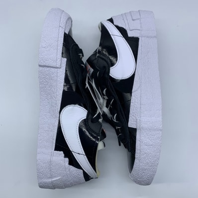 sacai × Nike Blazer Low "Black Patent Leather"