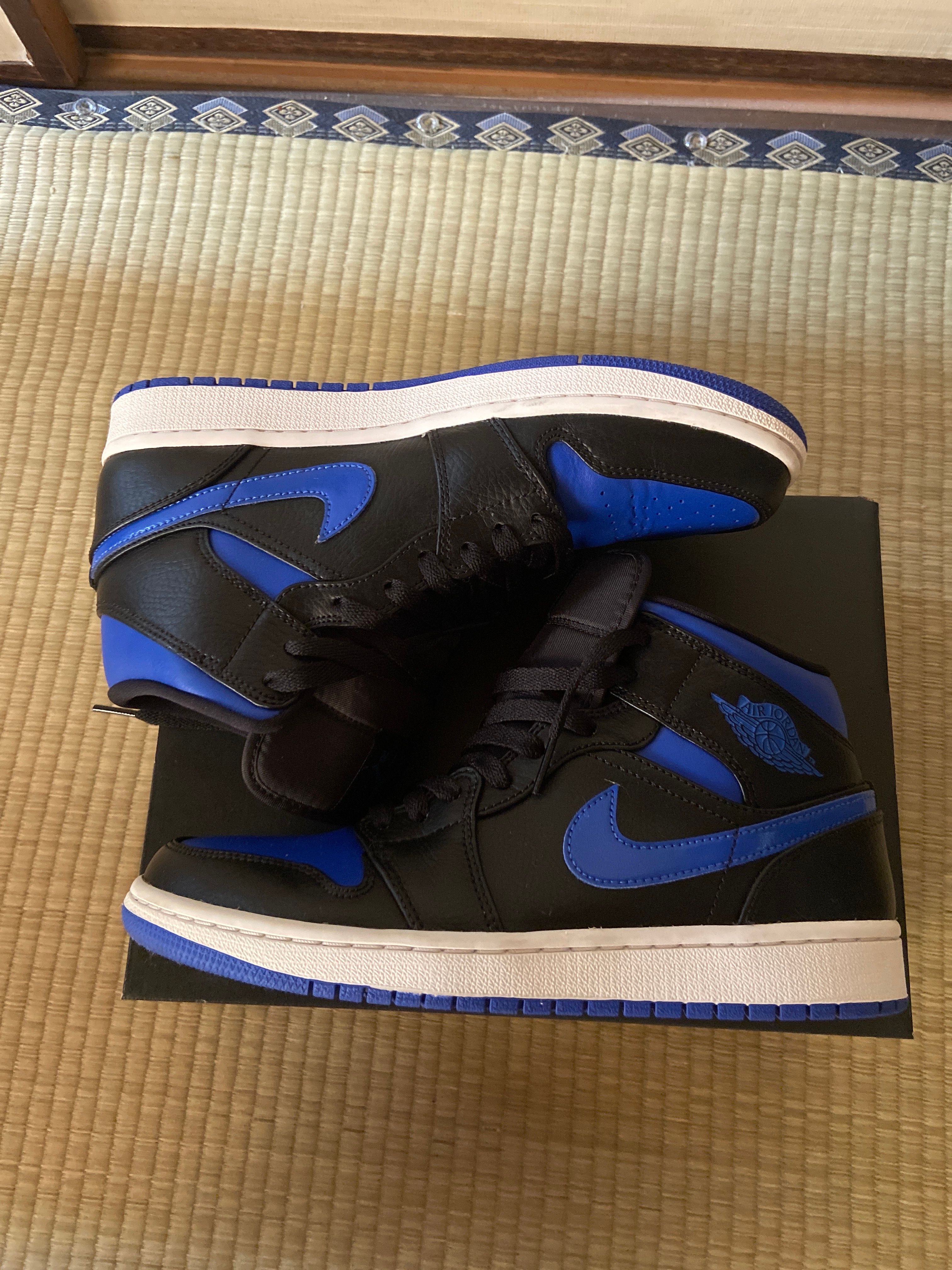 NIKE AIR JORDAN 1 MID "BLACK/BLUE"