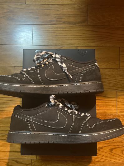 Travis Scott × Nike Air Jordan 1 Low OG SP "Black Phantom"