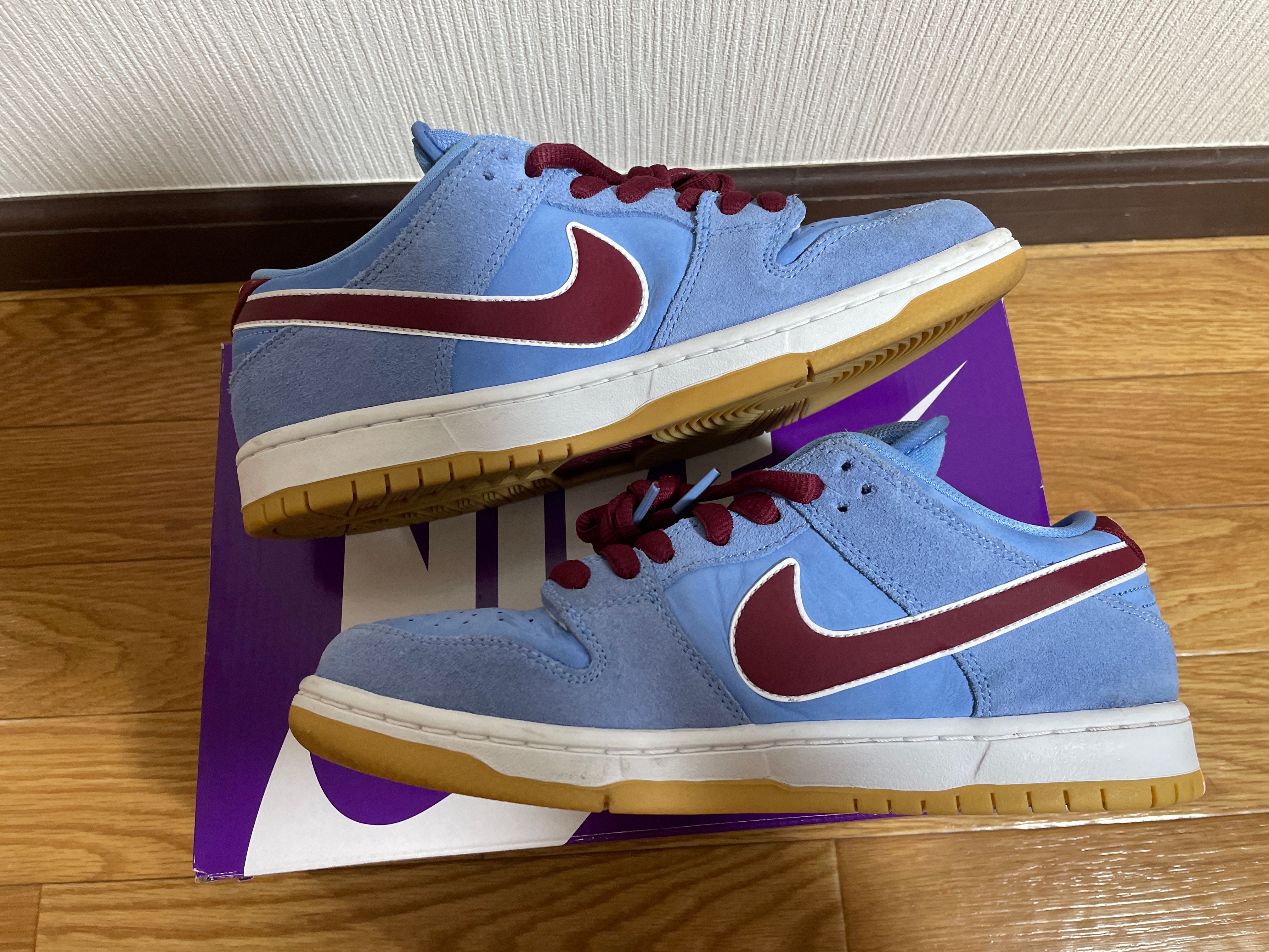 Nike SB Dunk Low Pro "Philadelphia Phillies/Valor Blue and Team Maroon"