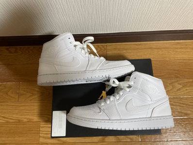 Nike Air Jordan 1 Mid "Triple White"(2020)