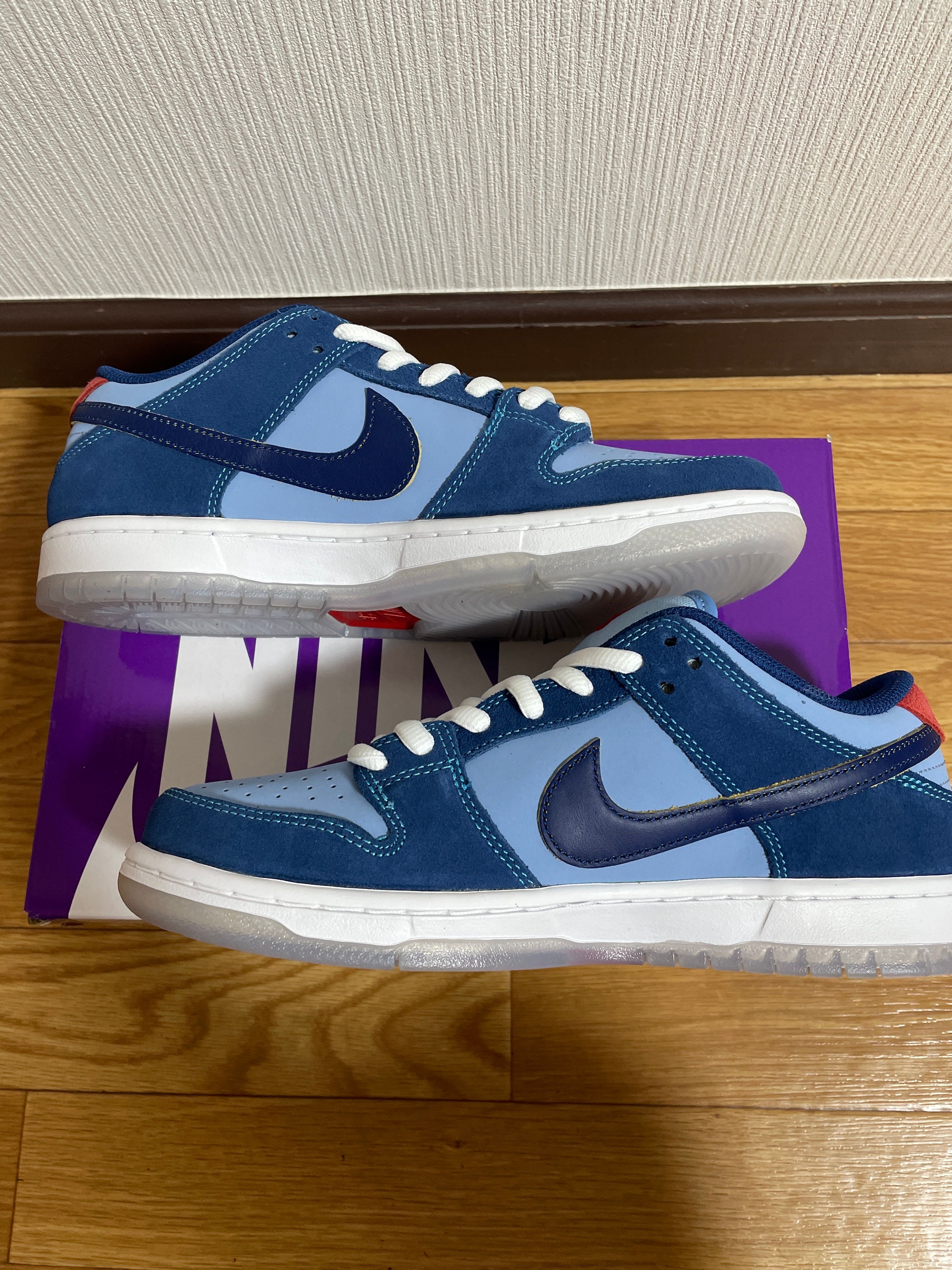 Why So Sad? × Nike SB Dunk Low "Coastal Blue/Speed Yellow-University Red"