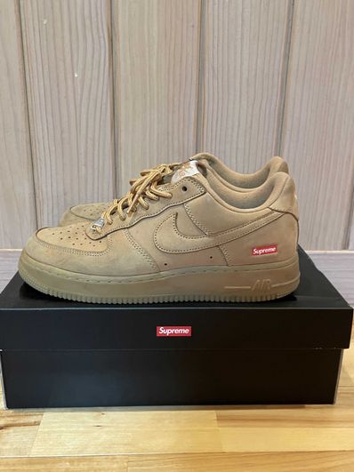 Supreme × Nike Air Force 1 Low "Flax/Wheat"