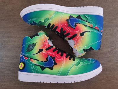 J Balvin × Nike Air Jordan 1 High OG "Rainbow"