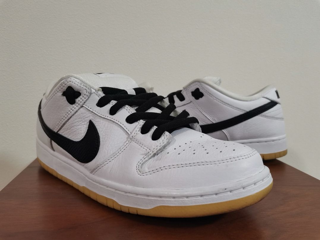 Nike SB Dunk Low Pro "White/Black-White-Gum Light Brown"