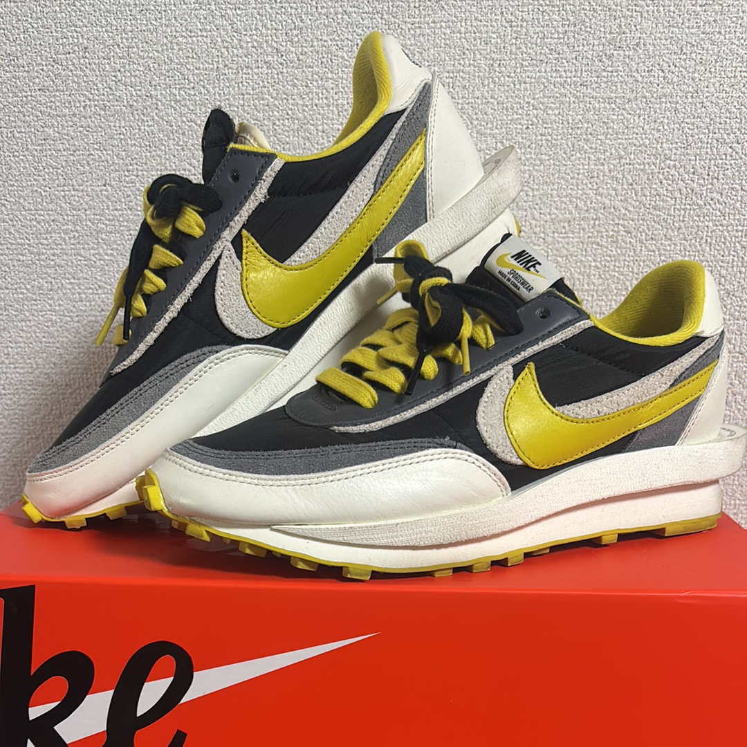 UNDERCOVER × sacai × Nike LD Waffle "Black/Sail-Dark Grey-Bright Citron"