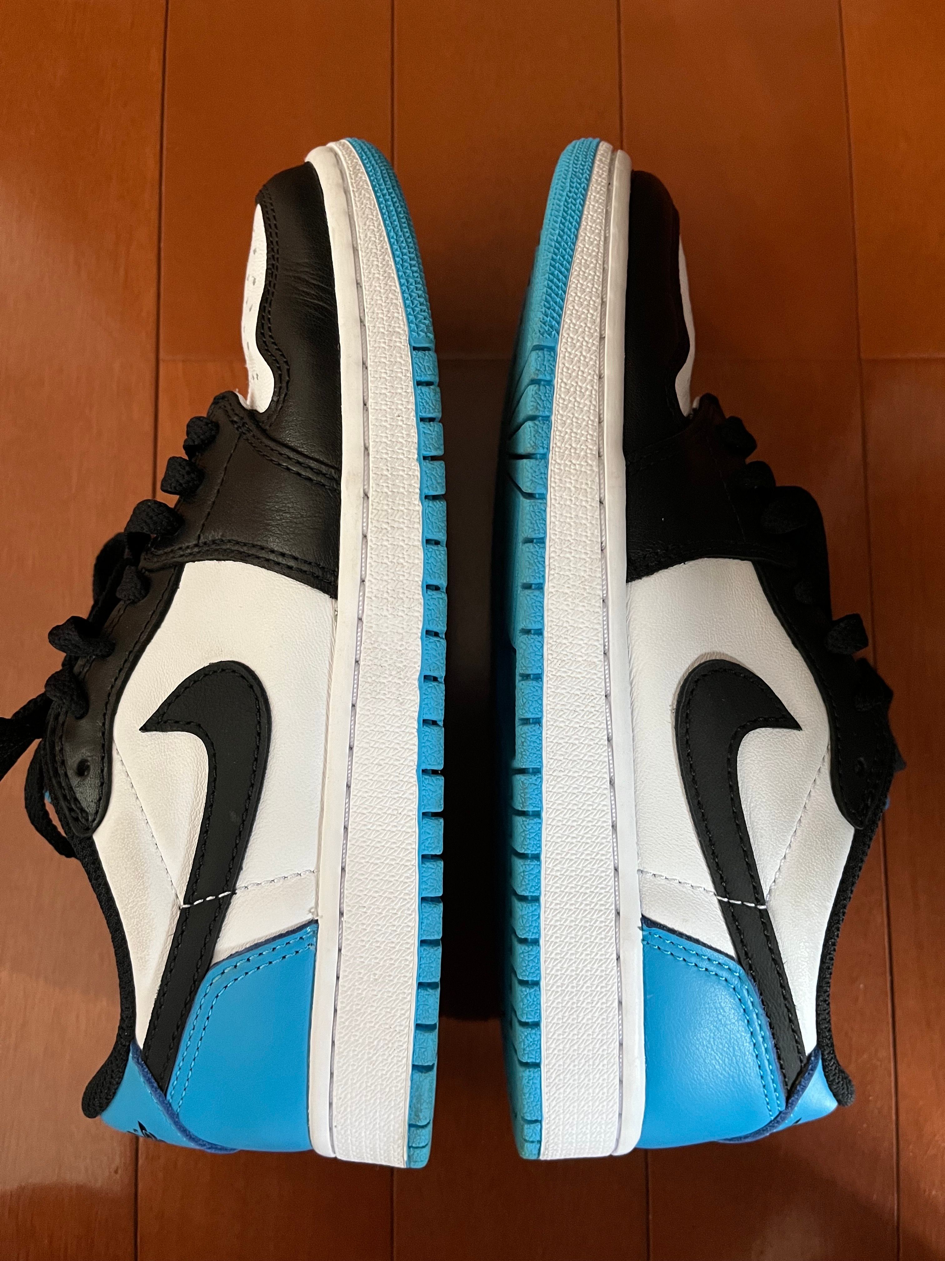 Nike Air Jordan 1 Low OG "Black and Dark Powder Blue/UNC"