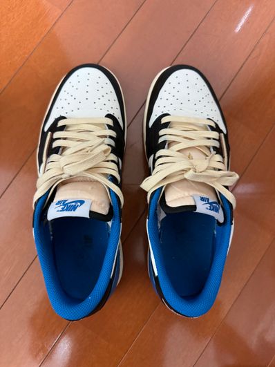 Travis Scott × fragment design × Nike Air Jordan 1 Low OG SP "Military Blue"