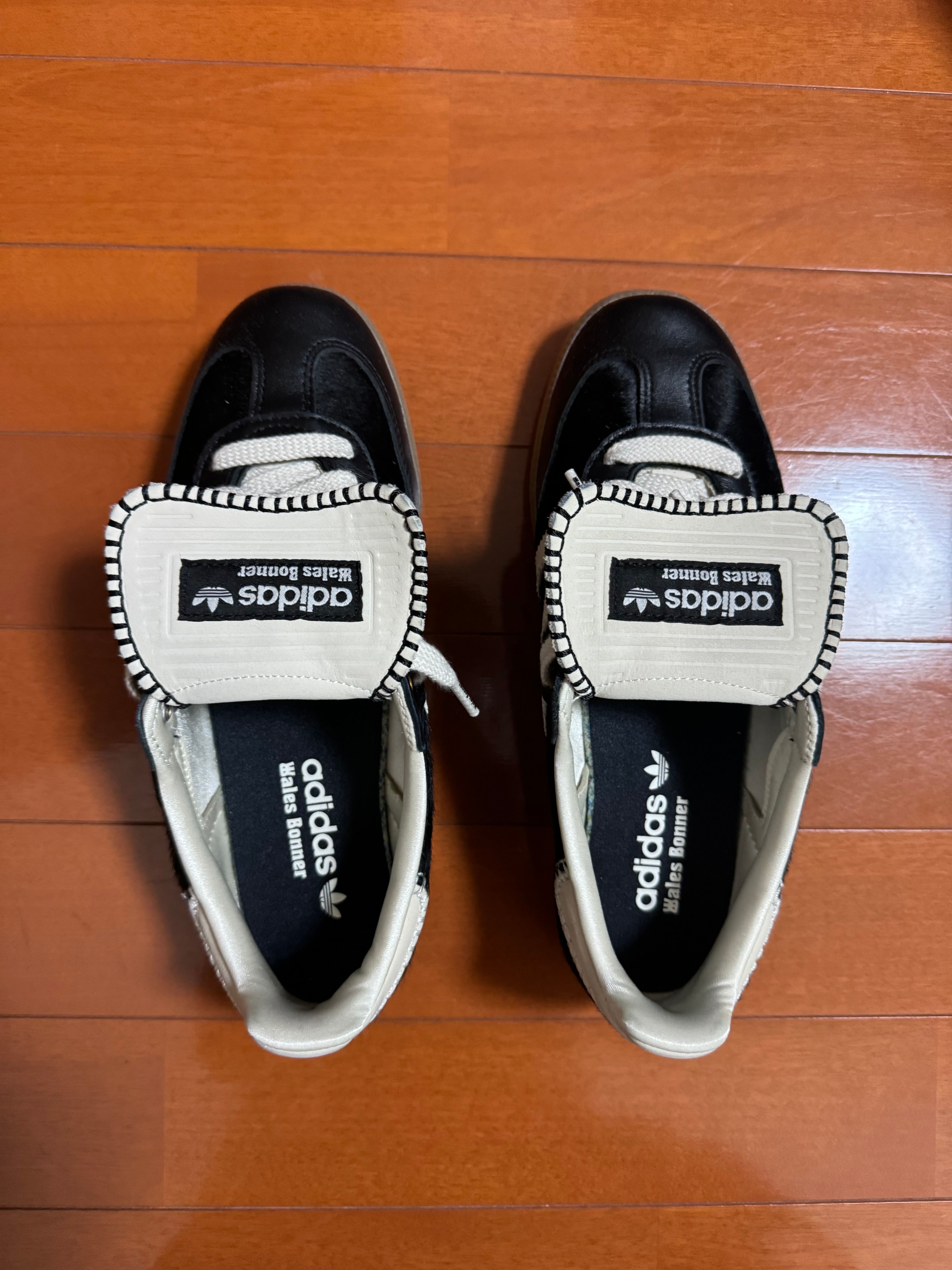 Wales Bonner × adidas Samba Pony Tonal Low "Core Black/Cream White"