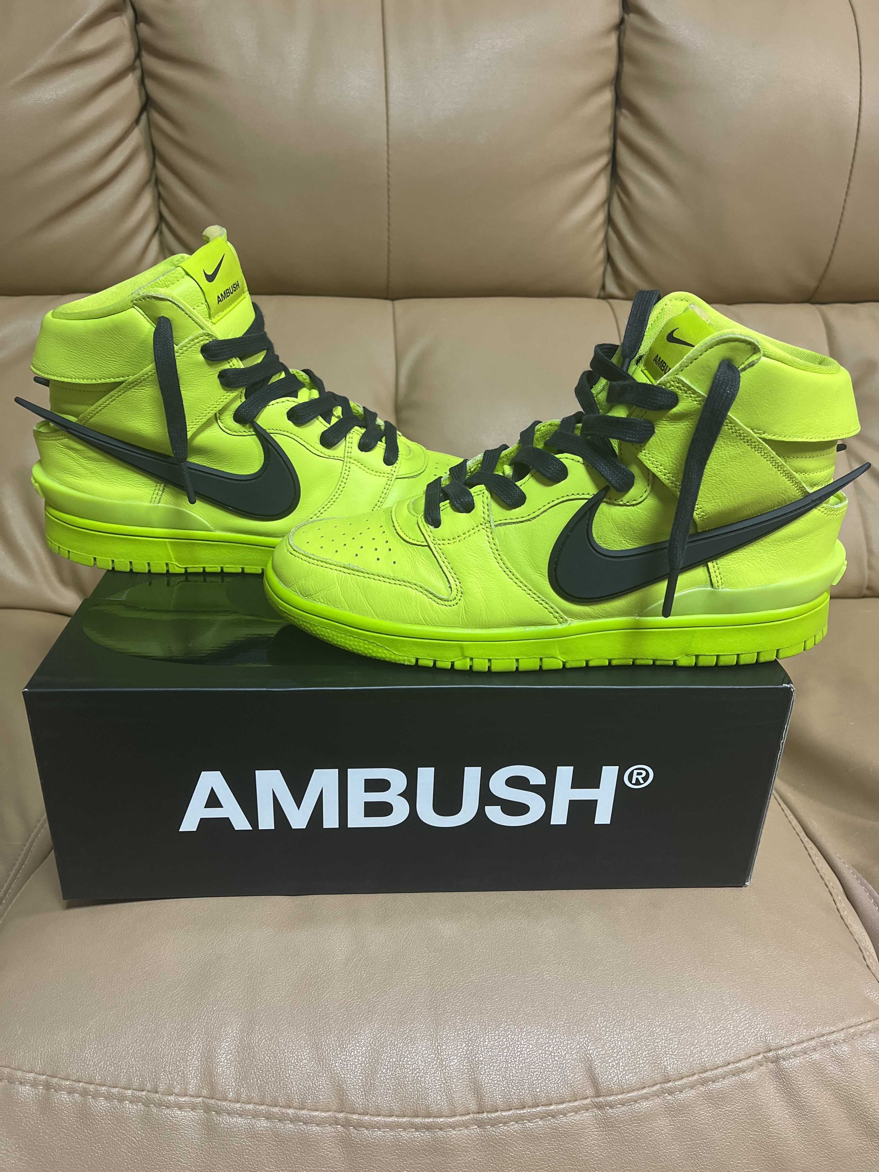 AMBUSH × NIKE DUNK HIGH "FLASH LIME"