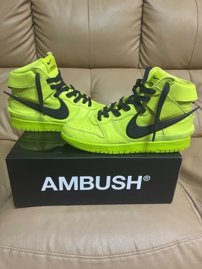 AMBUSH × NIKE DUNK HIGH "FLASH LIME"