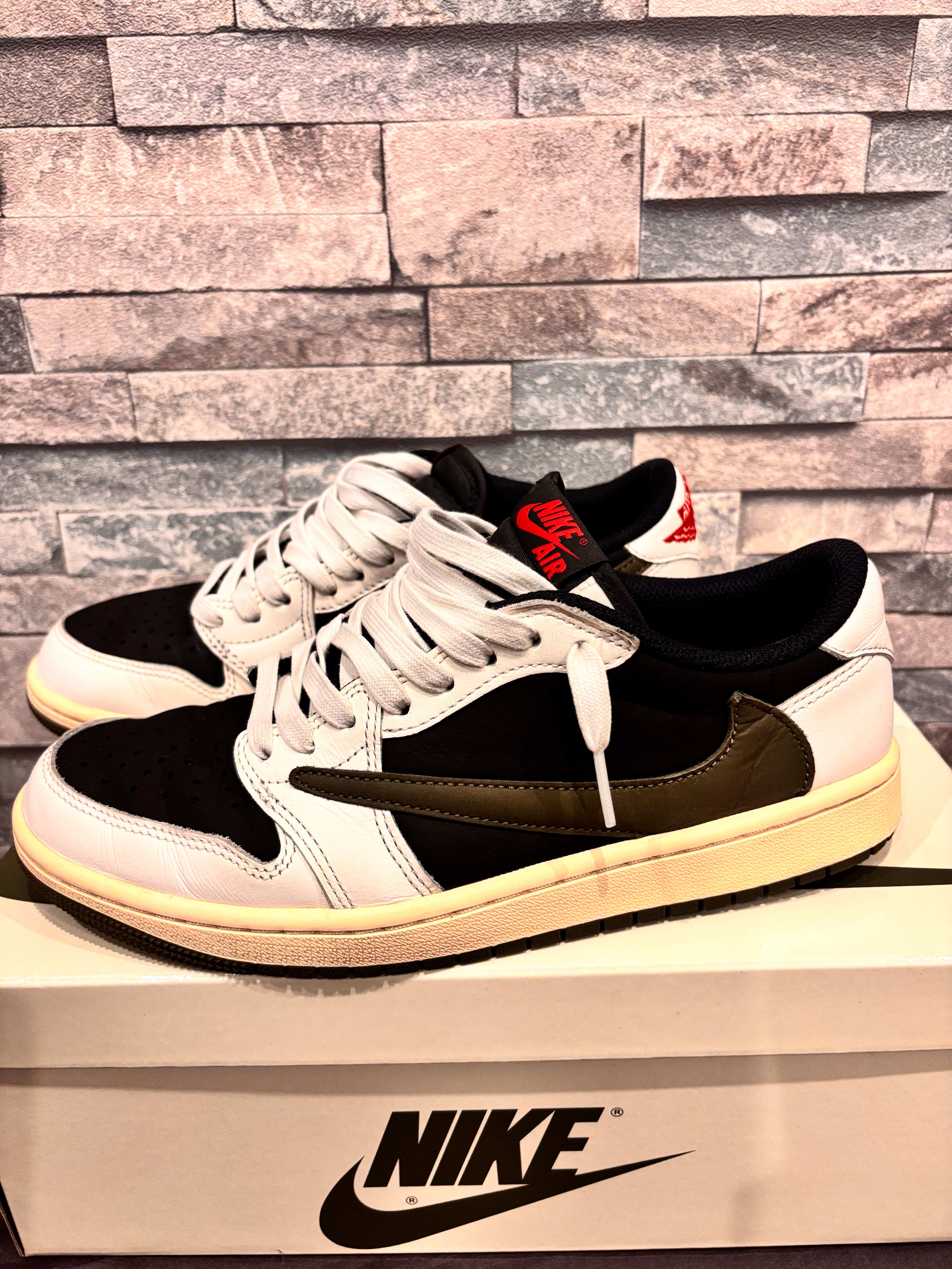 Travis Scott × Nike Women's Air Jordan 1 Low OG "Medium Olive"