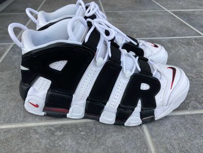 NIKE AIR MORE UPTEMPO "WHITE/BLACK/UNIVERSITY RED"(2020)