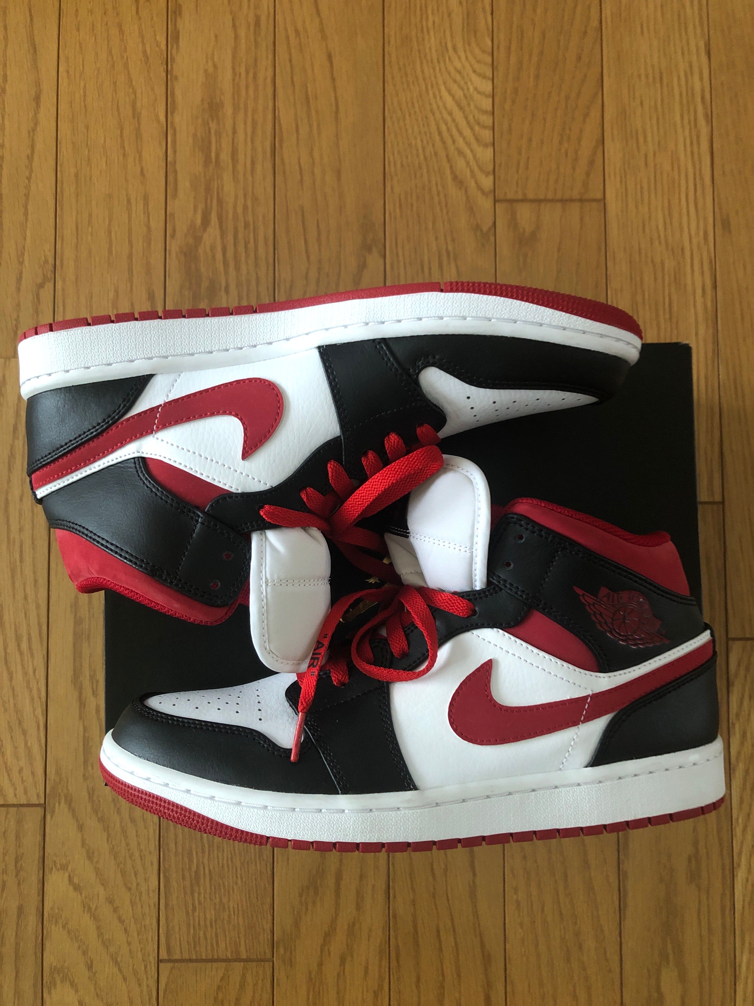 Nike Air Jordan 1 Mid "White/Gym Red Black"