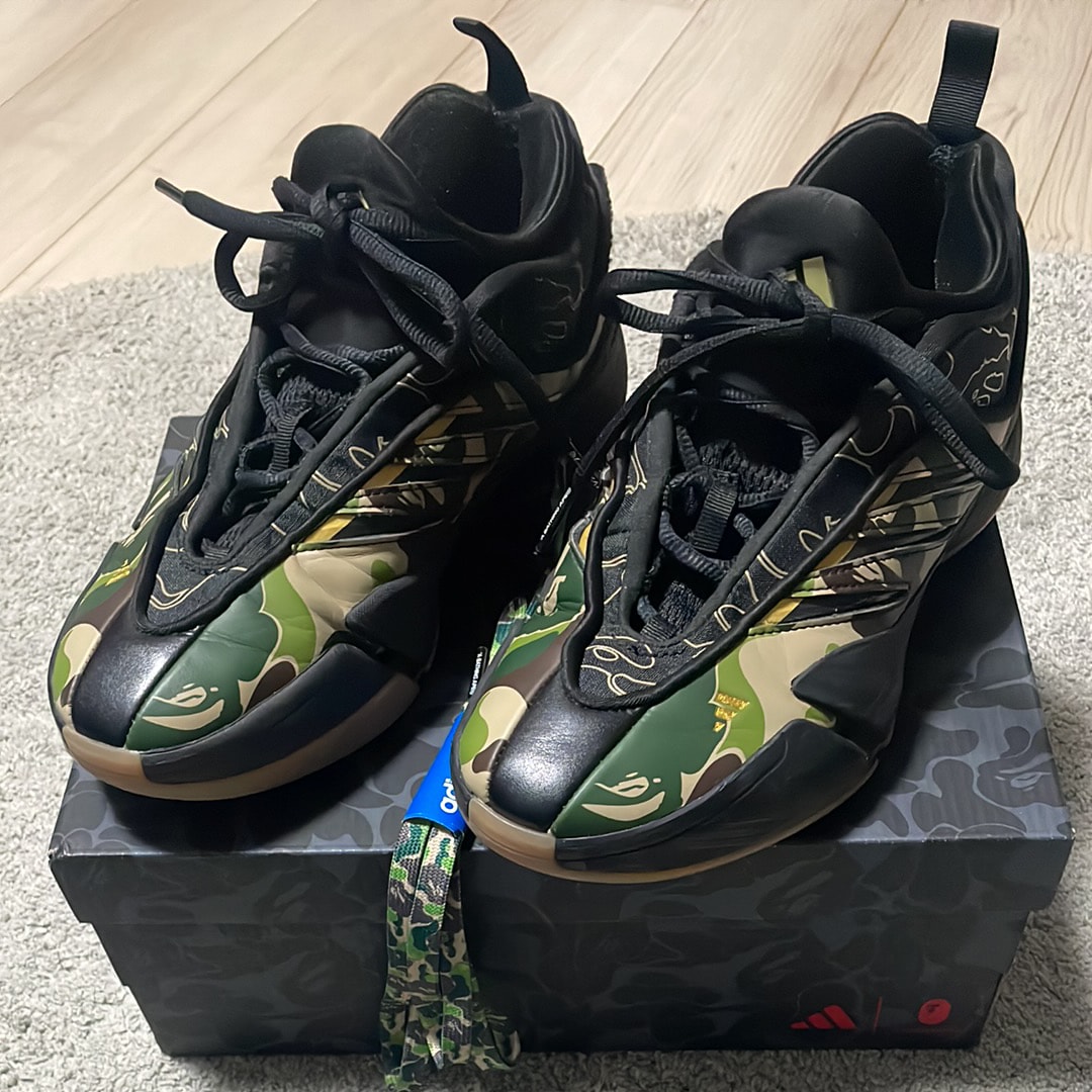 アベイシングエイプ × アディダス デイム9 "コアブラック"