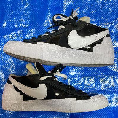 sacai × Nike Blazer Low "Black Patent Leather"
