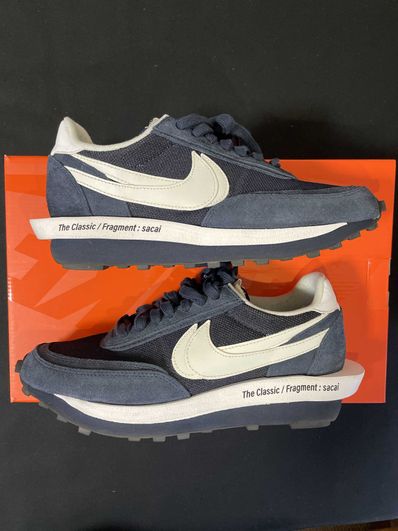 Fragment × sacai × Nike LD Waffle "Blackended Blue"