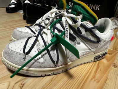Off-White × Nike Dunk Low "Sail/Neutral Grey/Gridiron"